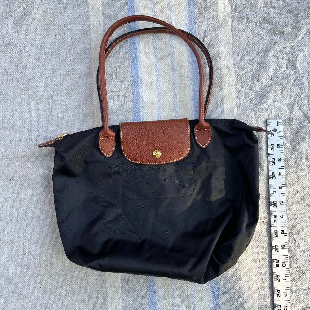 LONGCHAMP "Le Pliage - 'Shopping' - Modele Depose" - 11" height VVGUC